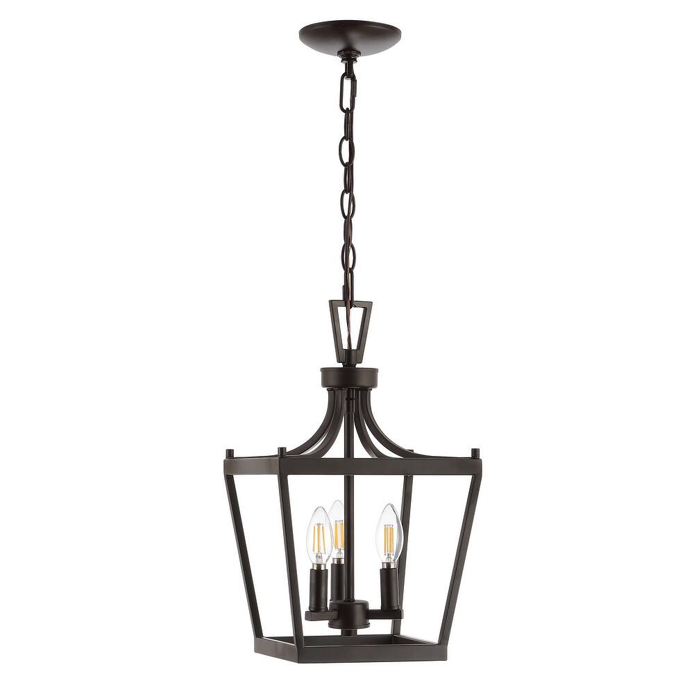 SAFAVIEH Lighting Soka 3-light Pendant - 10"x10"x21-93" - 10Wx10Dx93H