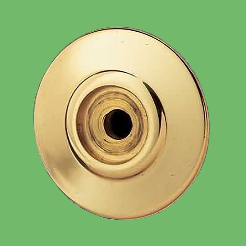 Cabinet Knob Rosette Bright Solid Brass 1 Renovators Supply