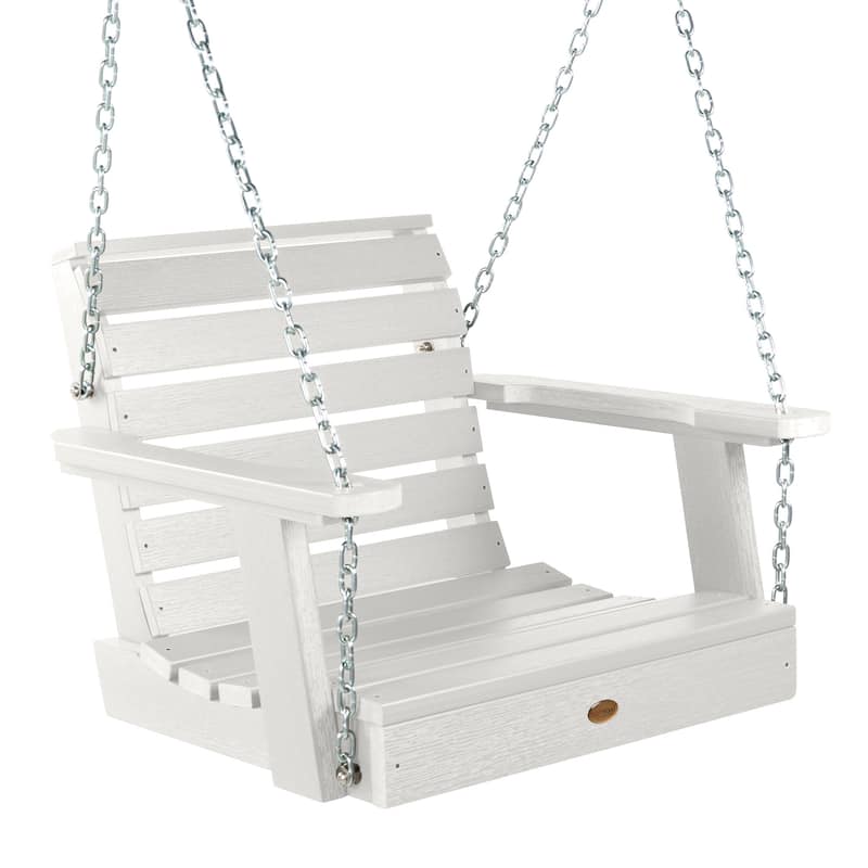 HIGHWOOD Weatherly Single Seat Outdoor Swing - White