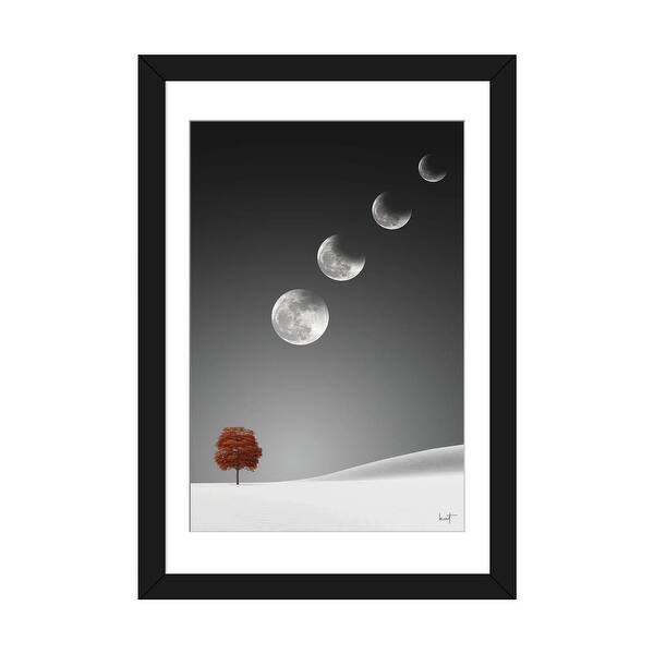 slide 2 of 20, iCanvas "Lunar Eclipse" by Kathrin Federer PFA Black - 32x24x1