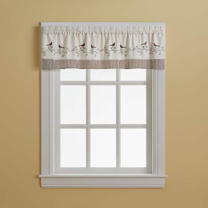 CHF Birds Valance, Swag & Tier Pair Curtain Collection - Valance