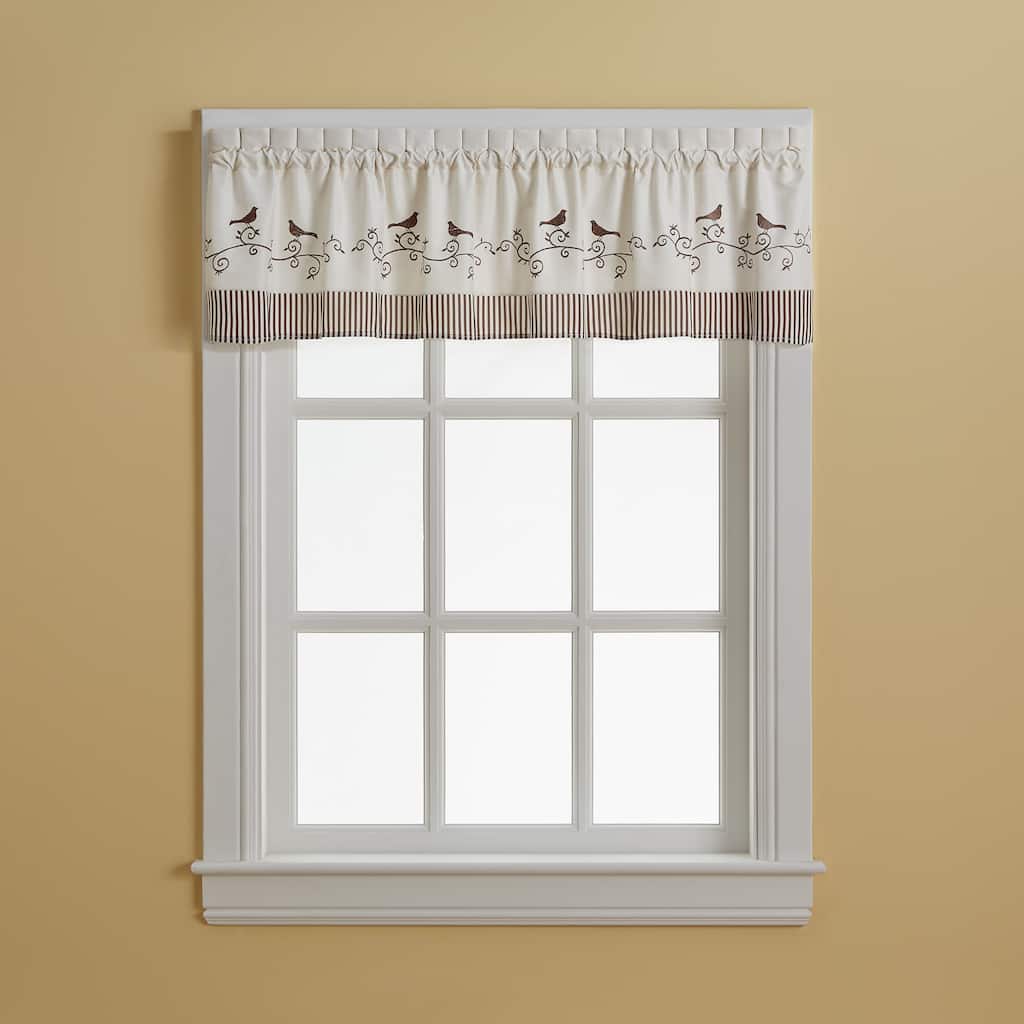 CHF Birds Valance, Swag & Tier Pair Curtain Collection