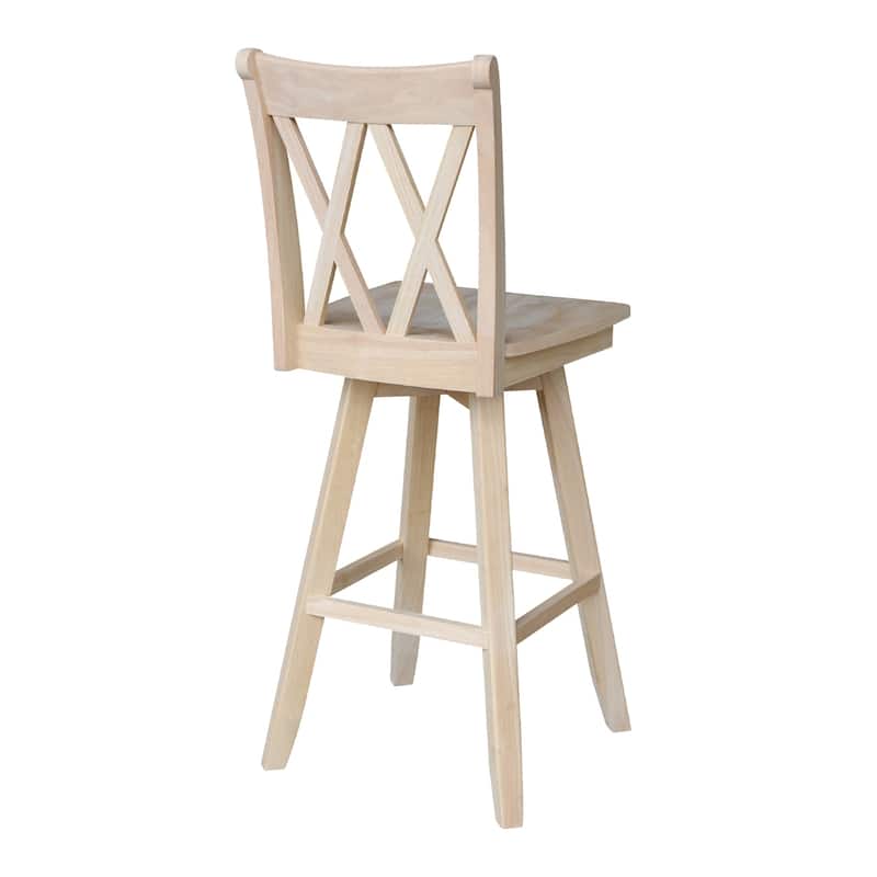 Double "X" Back Stool with Swivel Seat