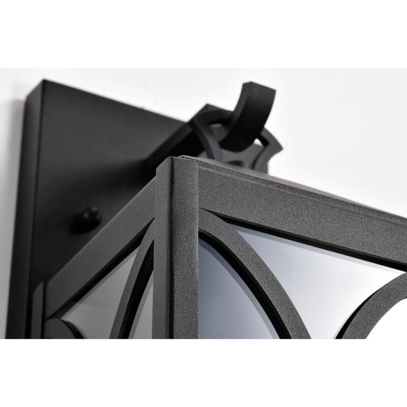 Oaklyn 1 Light Small Wall Lantern Matte Black with Clear Glass