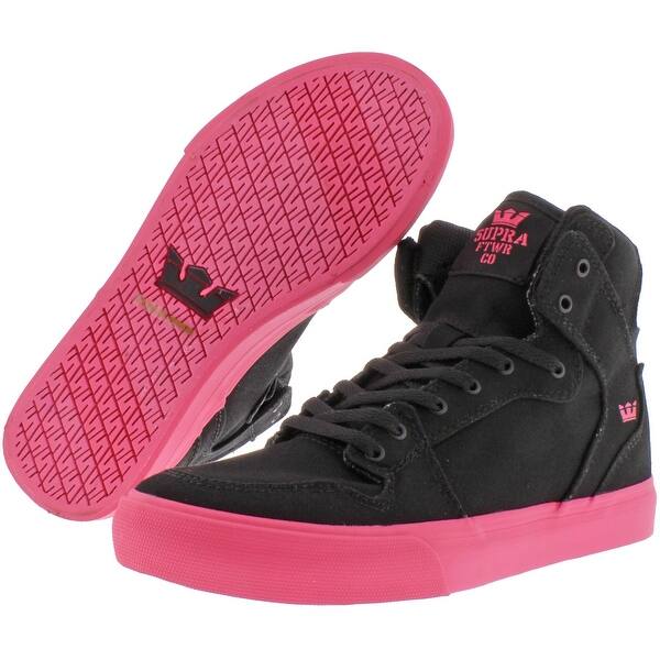 Supra Girls Vaider Skateboarding Shoes Canvas High Top Black Hot Pink Overstock 3477 Supra Girls Vaider Skateboarding Shoes Canvas High Top Black Hot Pink Overstock 3477