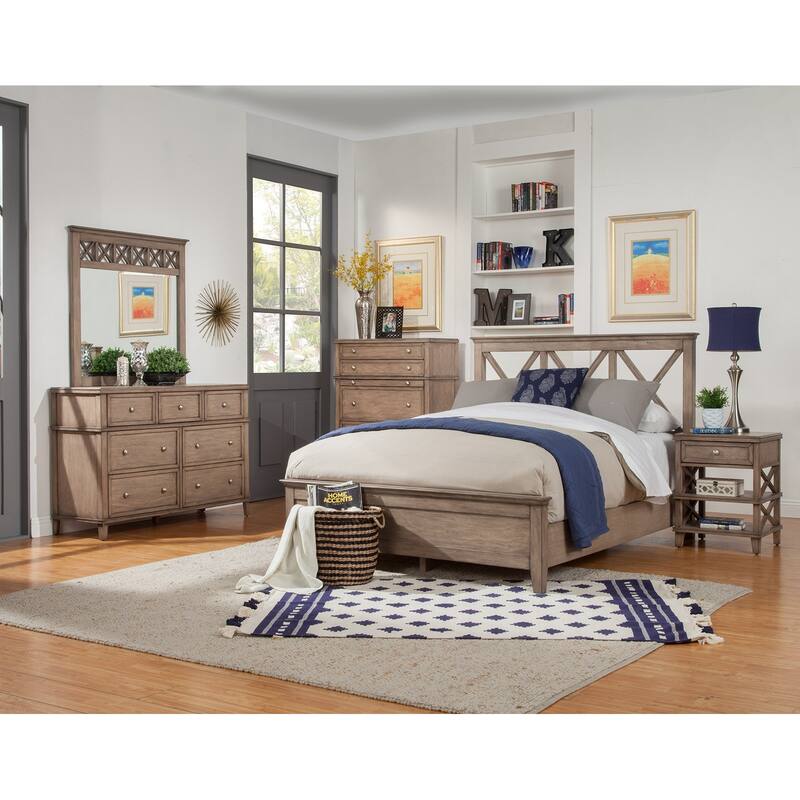 Alpine Furniture Potter Panel Bed