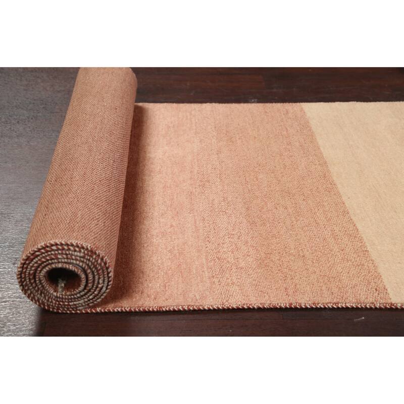 Modern Gabbeh Kashkoli Oriental Long Runner Rug Wool Handmade - 3'1" x 20'1"