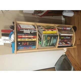 Mission 4-shelf Corner Folding Wood Bookcase