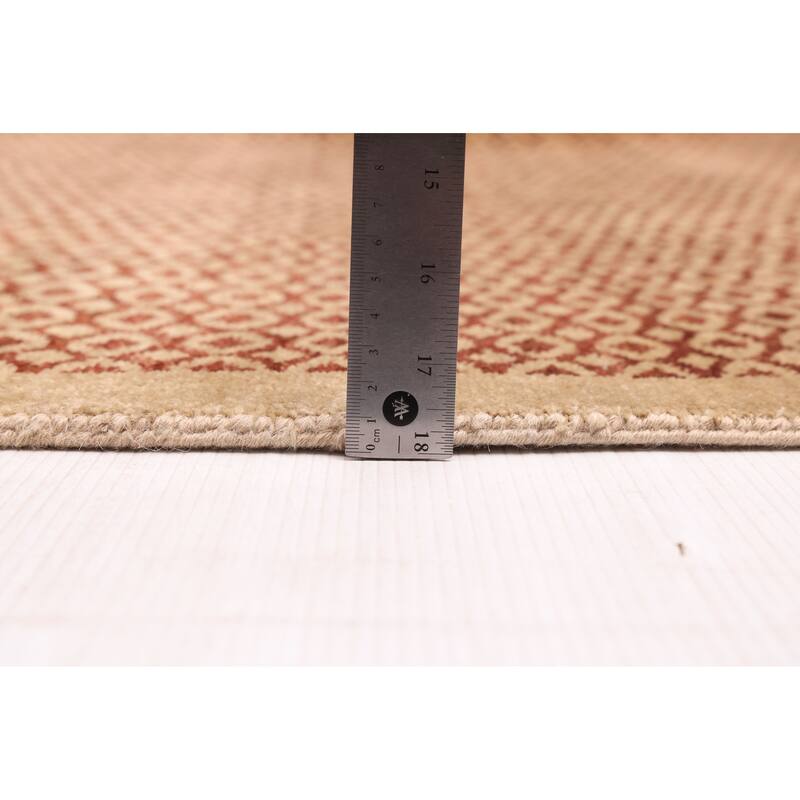 ECARPETGALLERY Hand-knotted Peshawar Ziegler Brown, Khaki Wool Rug - 9'10 x 13'1