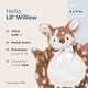 preview thumbnail 2 of 4, Bearington Baby Wee Willow 9" x 7" Small Fawn Security Blanket