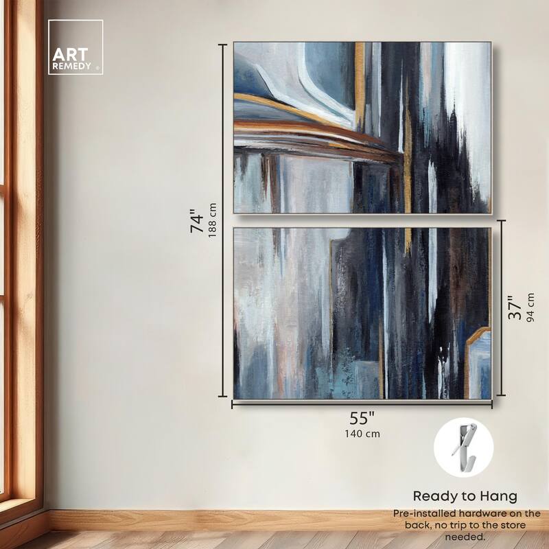 Aftereffect Canvas Set of 2 by Art Remedy