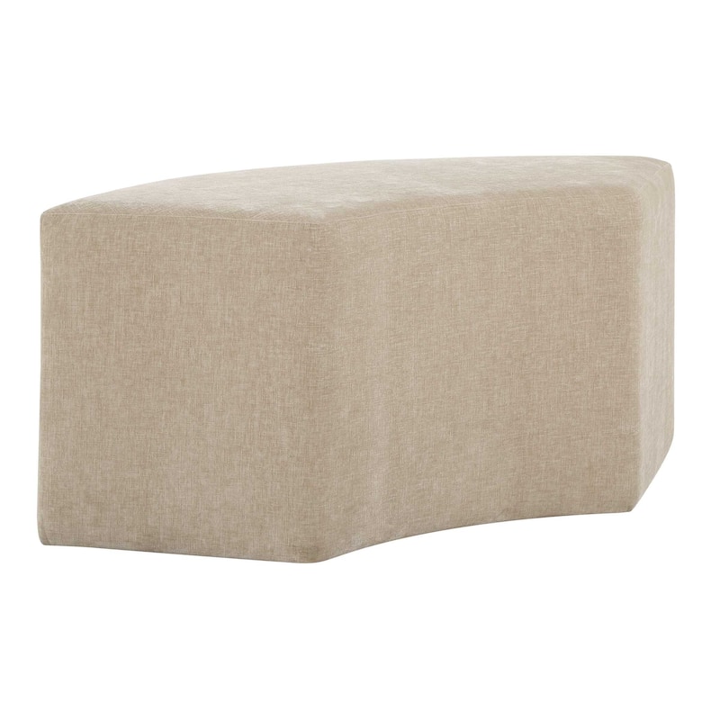 Uttermost Khai Rounded Plush Dining Bench - 44.5" W x 20" H x 19" D