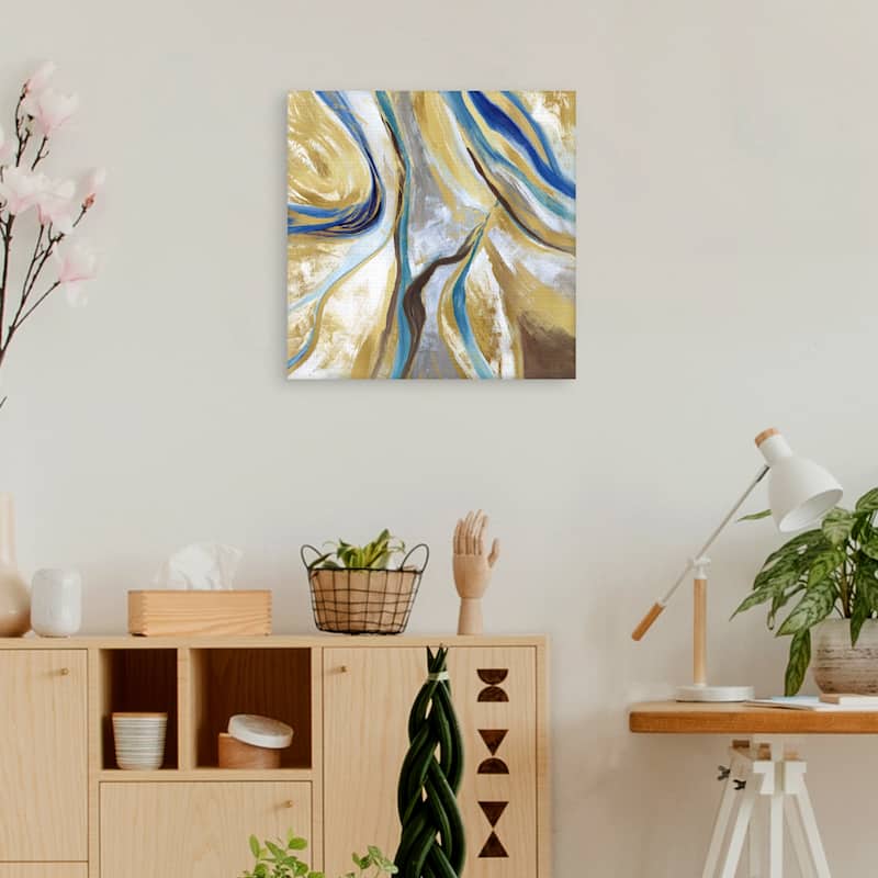 Agate & Gold II by Nan Canvas Art Print