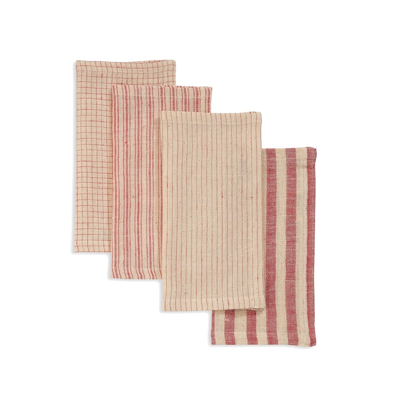 MELANGE Napkins - Handmade Organic Cotton, Fair Trade, Eco-Dyed | Set of 4, 9"x9" by Sustainable Threads