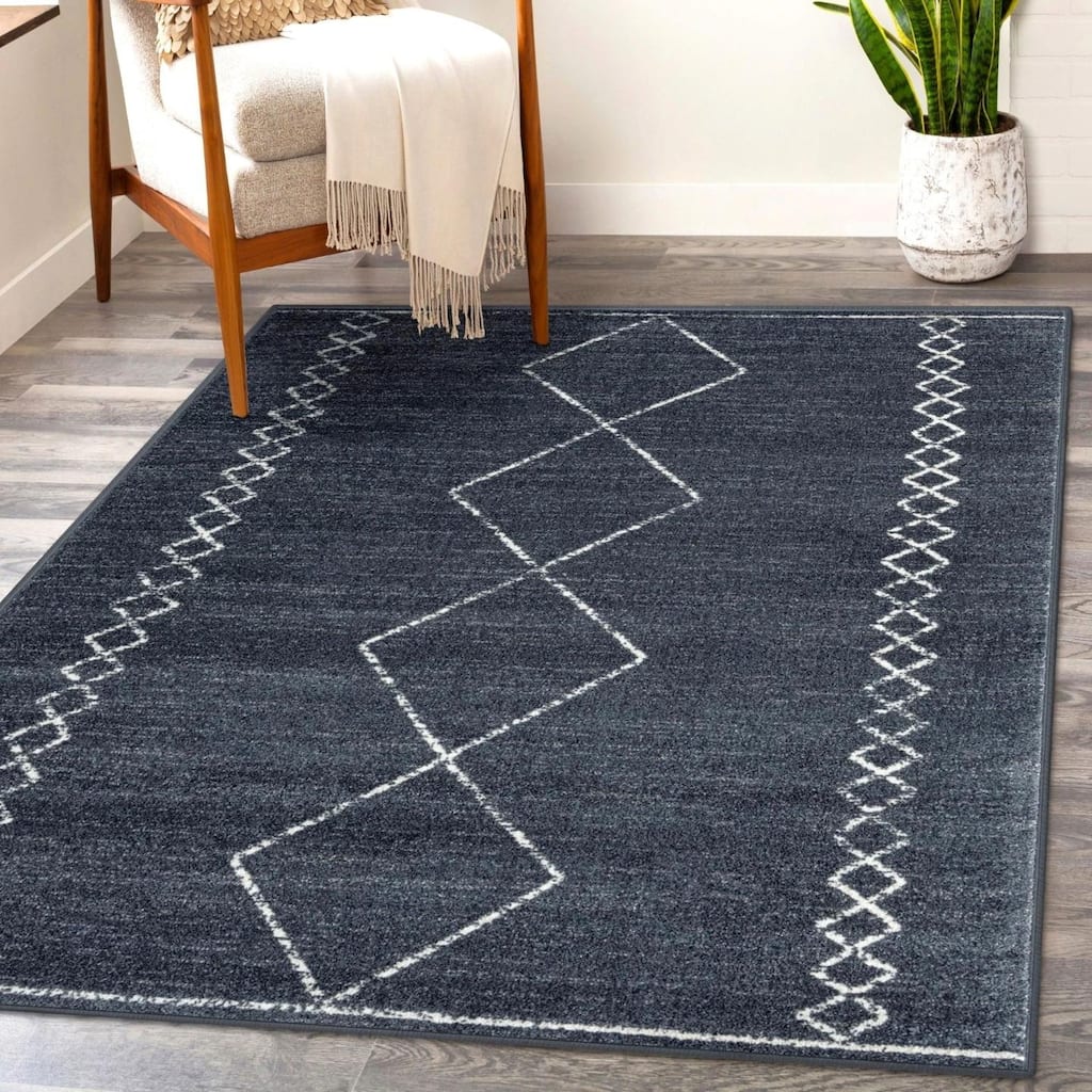 Luxe Weavers Boho Moroccan Geometric Area Rug