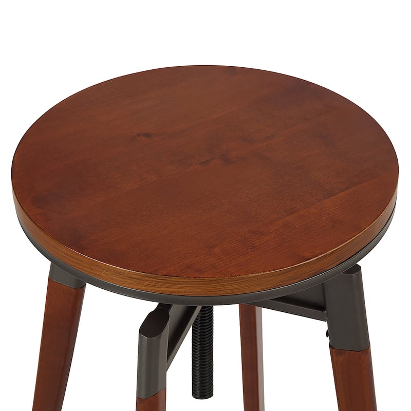 Azalea Park Modern Wood Adjustable Swivel Counter Stool - 13.98 W x 13.98 D x 24.29-29.21 H"