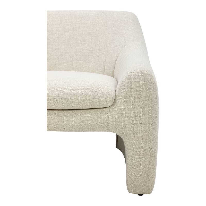 NADAAL STUDIOS Saylor Accent Chair, Textured Woven Fabric Upholstery with Solid Wood Frame, Shadowed Grey