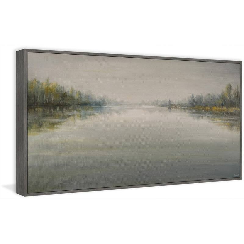Placid and Tranquil Floater Framed Print on Canvas