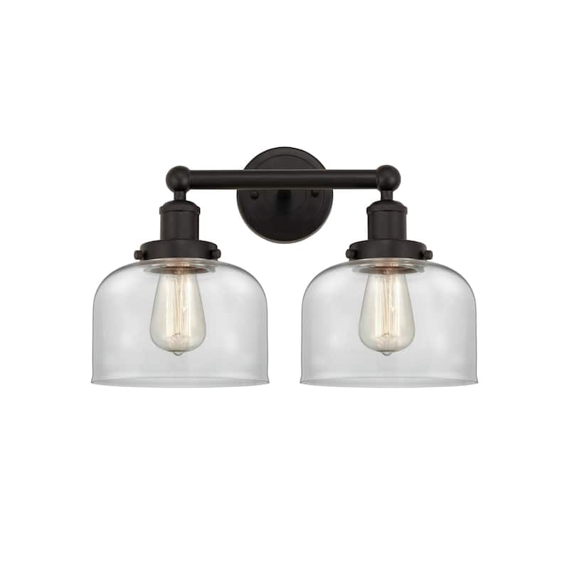 Innovations Lighting 616-2W-10-16-L Bell Vanity Bell 2 Light 16" Wide - Oil Rubbed Bronze / Clear