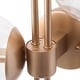 preview thumbnail 12 of 44, Bola Modern Gold 3-Light Chandelier Orb Glass Vanity Lights Wall Sconces