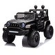 preview thumbnail 19 of 52, Realistic 12V Ride On Truck SUV for Kids with Remote Control, Openable Doors, and Adjustable Speed Christmas Gift Black