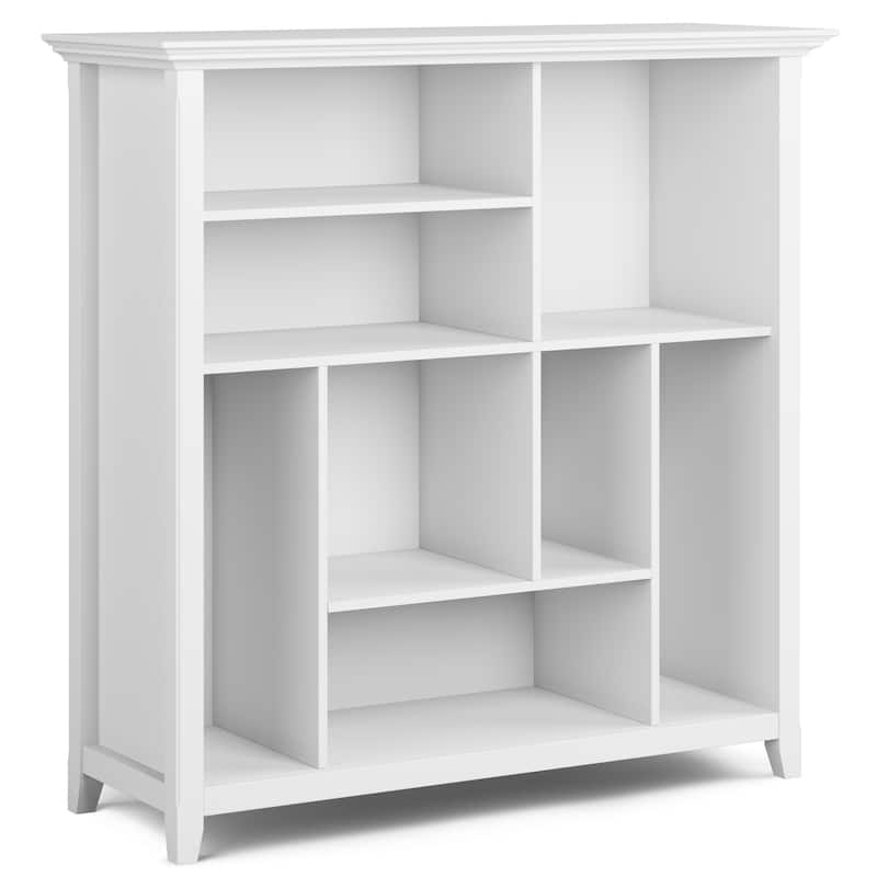 WYNDENHALL Halifax SOLID WOOD 44 inch x 44 inch Transitional Multi Cube Bookcase and Storage Unit - 44"w x 15.75"d x 44"h