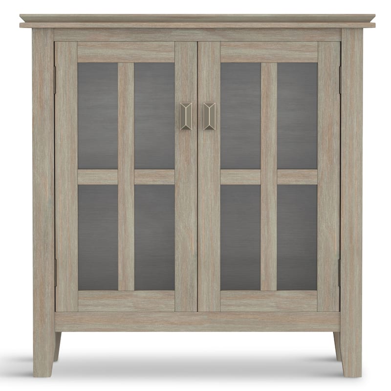 WYNDENHALL Stratford SOLID WOOD 30 inch Wide Low Storage Cabinet - 30"w x 14"d x 31" h