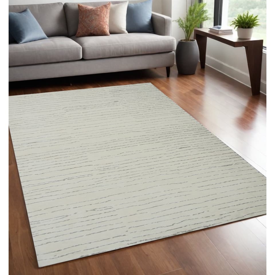 Mufad Power Loomed Distressed Abstract Modern Non Skid Stain Resistant Durable Area Rug By HomeRoots