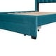 preview thumbnail 24 of 30, Full Size Storage Bed Velvet Upholstered Platform Bed with a Big Drawer