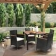 preview thumbnail 5 of 8, Lacoo PE Wicker/ Acacia Wood Outdoor Patio Dining Set