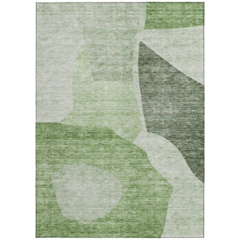 HomeRoots Abstract Transitional Rectangle Outdoor Rug