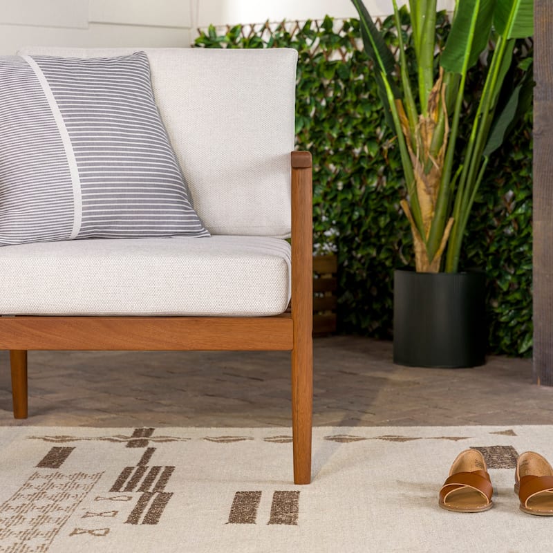 Middlebrook Solid Wood Outdoor Spindle Lounge Chair