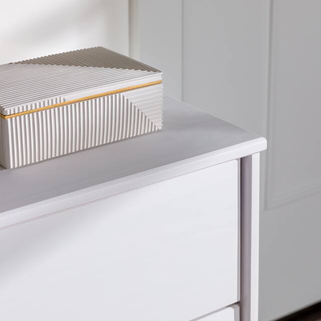 Middlebrook Mid-Century Solid Wood 2-Drawer Nightstand