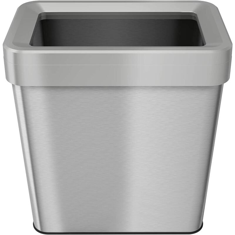 iTouchless 16 Gal Stainless Steel Rectangular Open Top Trash Can