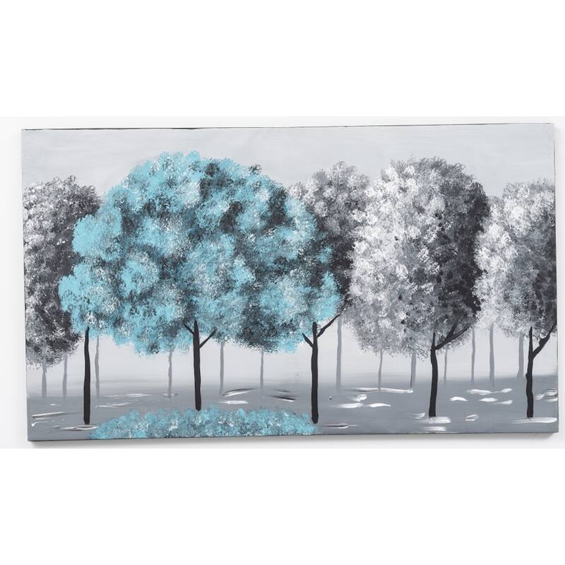 Wandela Wall Canvas Paintings 47'' x 27'' - White