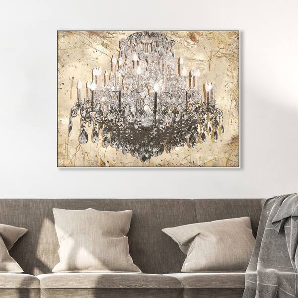 Shop Oliver Gal Golden Antique Chandelier Fashion And Glam Wall