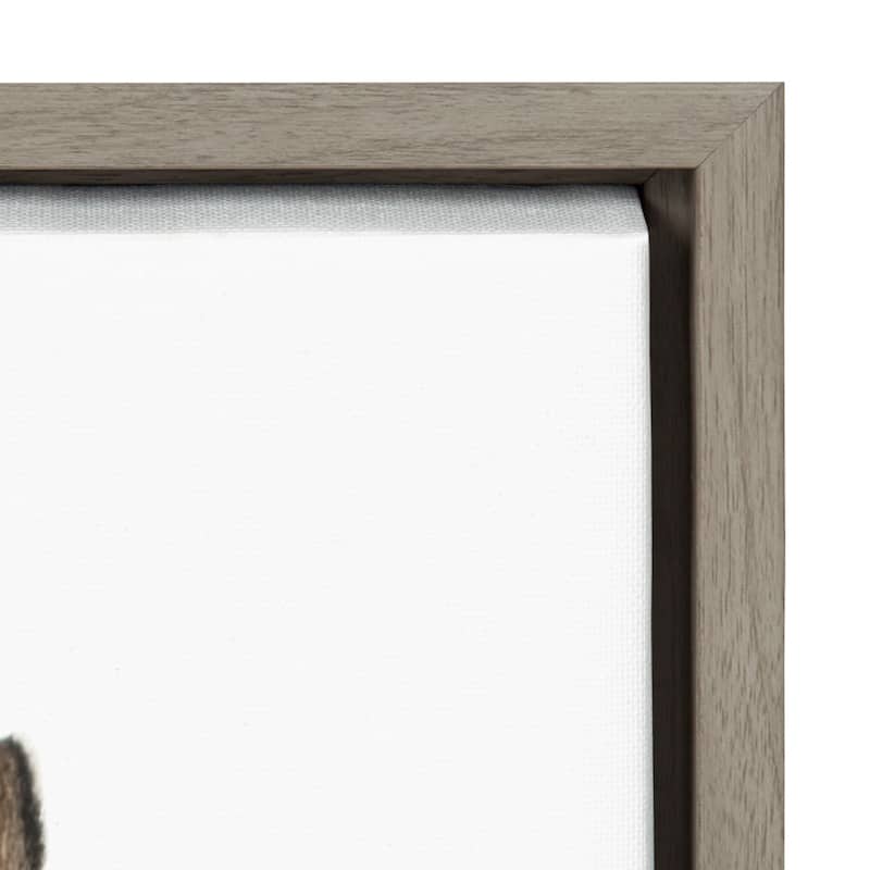 Kate and Laurel Sylvie Bunny Framed Canvas by Amy Peterson Art Studio