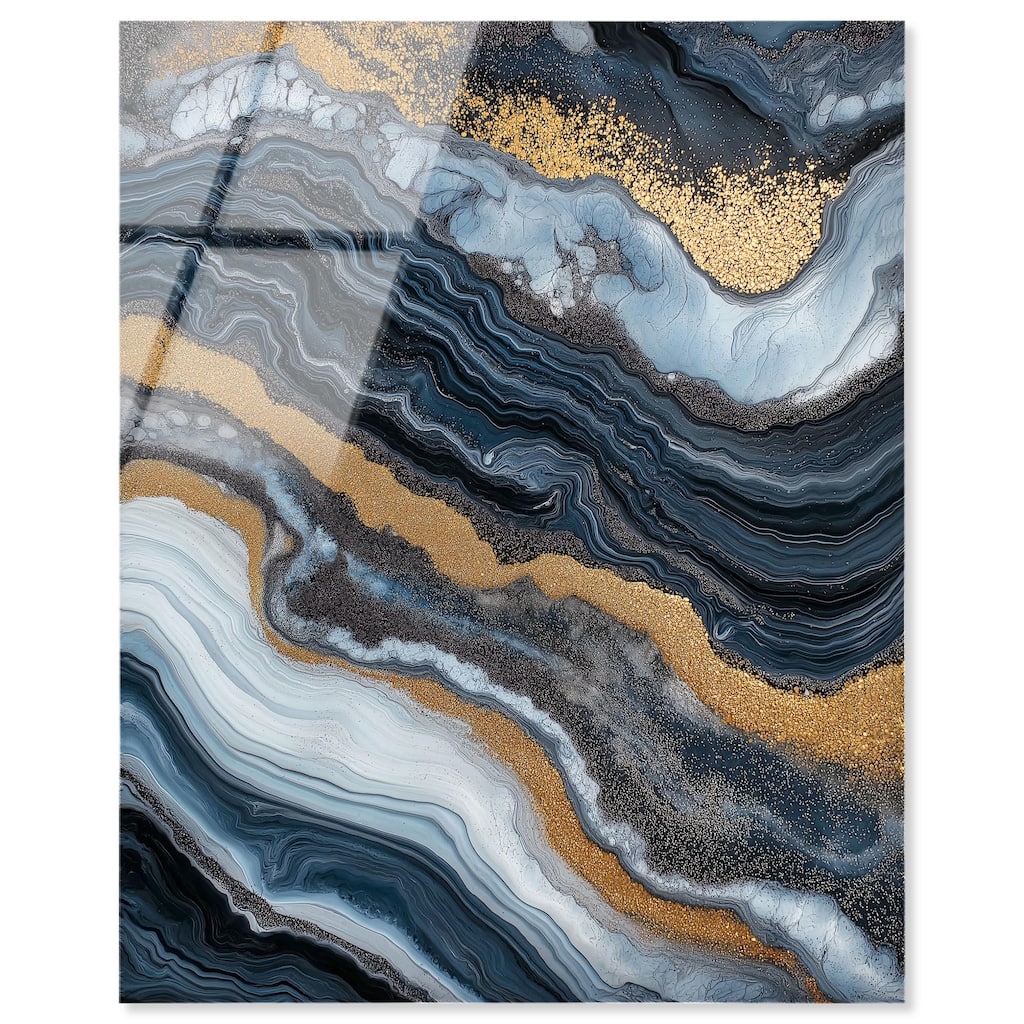 Acrylic Flow I Acrylic by Art Remedy, Ready to Hang