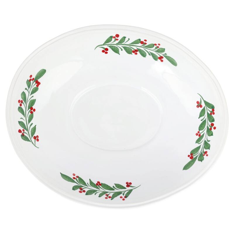 viva by VIETRI Aria Holiday Shallow Oval Bowl