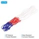 preview thumbnail 3 of 4, 4Pcs 16.9" 5.5mm PP Basketball Hoop Net Replacement Outdoor, White Red Blue