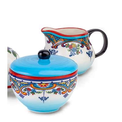 Euro Ceramica Zanzibar 2 Piece Sugar & Creamer Set