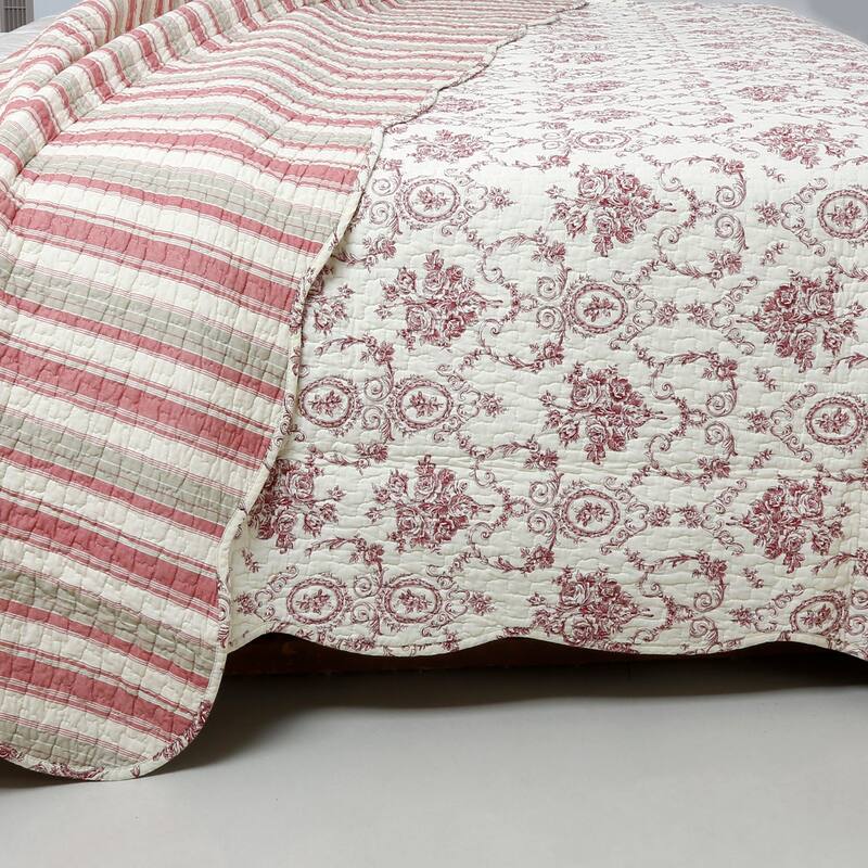 Gracewood Hollow Mekuli French Medallion 3-piece Quilt Bedding Set