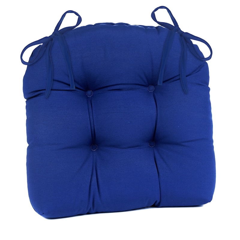 Klear Vu Wicker Solarium Indoor/Outdoor Tufted Chair Cushion Set