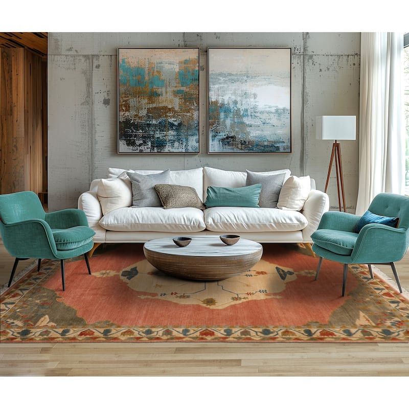 8'3''x10'4'' Hand Knotted Wool RoseTufenkiaan 12-178 Tabrizz wash Rug - 8' 3'' x 10' 4''