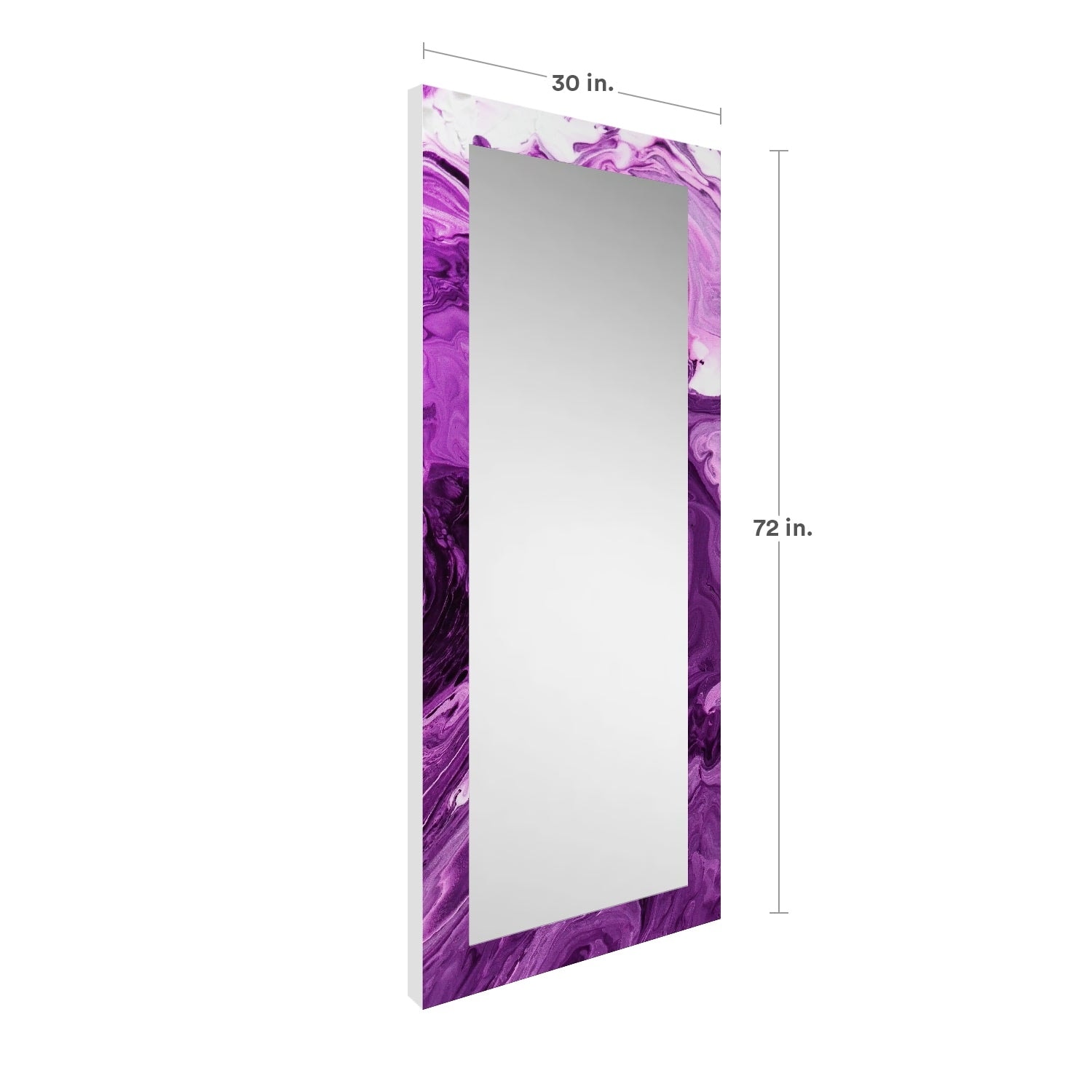 鏡 GrandeurGatherer Grandeur Gallery-Grade Rectangle Framed Floor / Wall Mirror - Bed