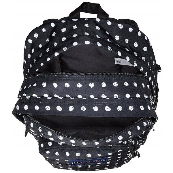 jansport gold polka dot backpack