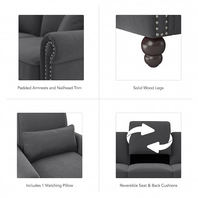 Coventry Accent Chair with Arms by Bush Furniture