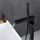 preview thumbnail 2 of 4, Vibrantbath Single Handle Floor Mounted Waterfall Freestanding Tub Filler