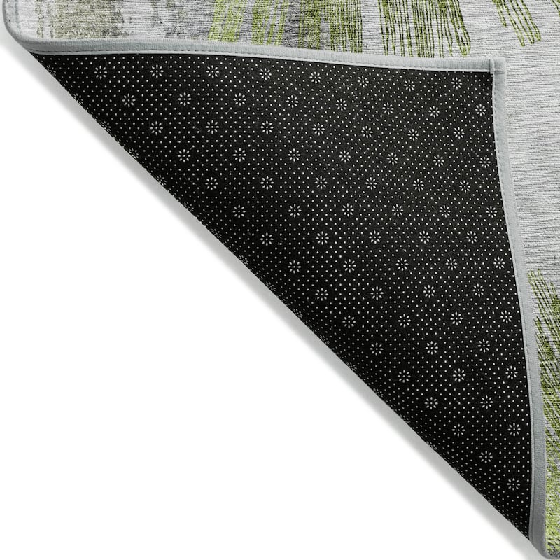 Machine Washable Indoor/ Outdoor Chantille Contemporary Starburst Rug