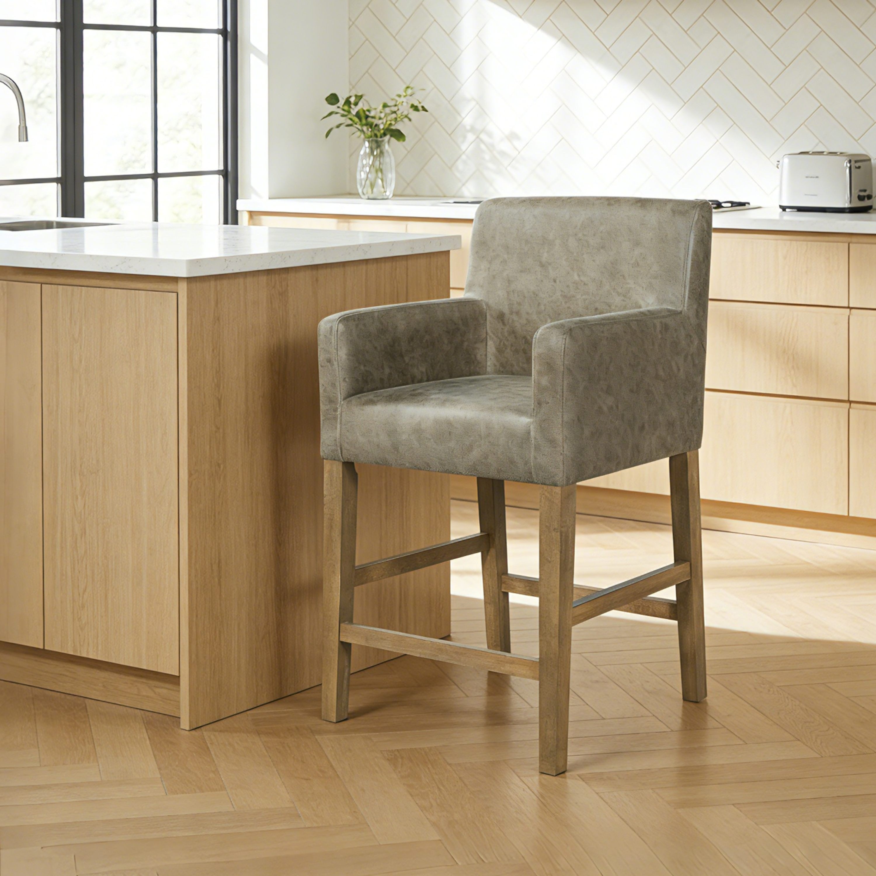 Christopher Knight Home - Armga Upholstered 26 inch Counter Stool